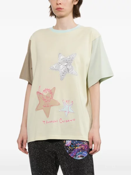Tricou Tsumori Chisato cu imagine verde