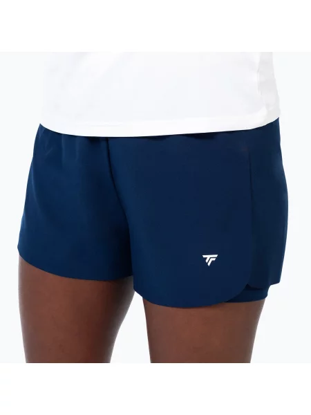 Короткие стрейчевые спортивные шорты Tecnifibre темно-синие