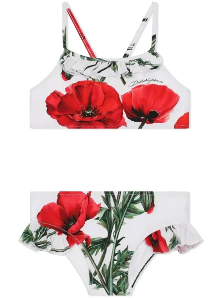 Bikini dziecięce Dolce And Gabbana białe