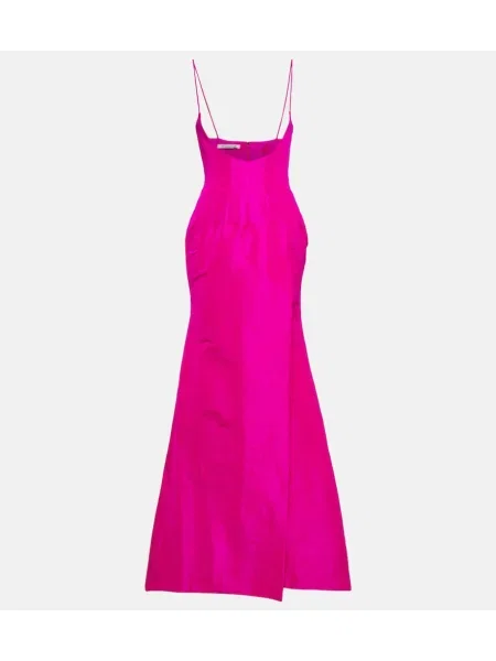 Sukienka Laquan Smith z kryształkami różowa