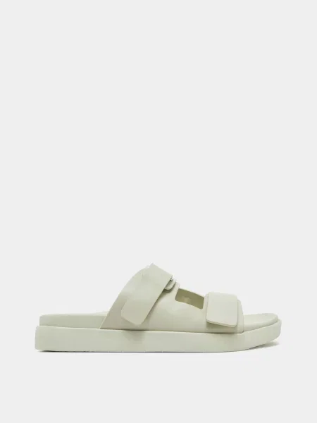 Шкіряні Шльопанці Calvin Klein білий