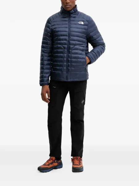 Geacă The North Face cu imagine albastru