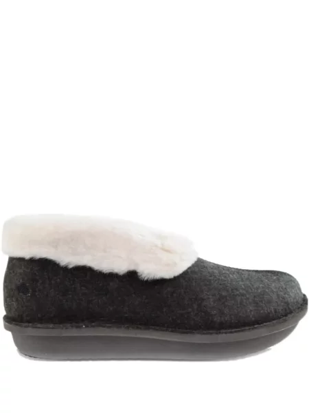 Garnitură de blană papuci de casă Clarks Originals cu blană gri