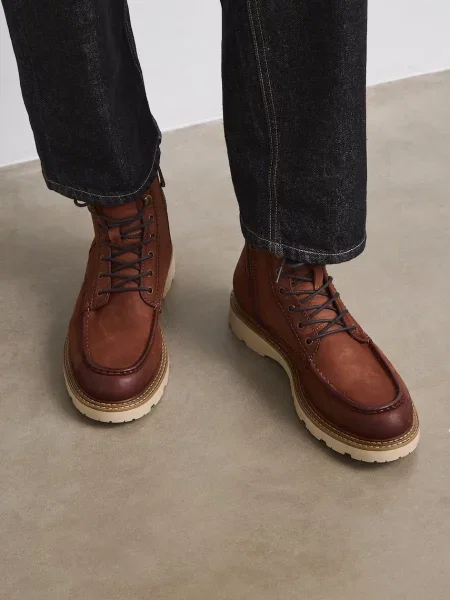 Botine Medicine din piele maro