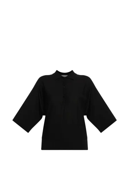 Tricou polo Lisa Yang negru