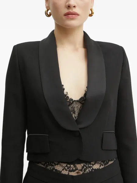 Geacă Ermanno Scervino din satin negru