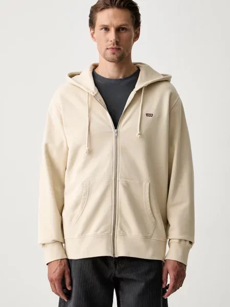 Levi's hanorac cu și glugă pentru bărbați din THE ORIGINAL HM ZIP UP bej