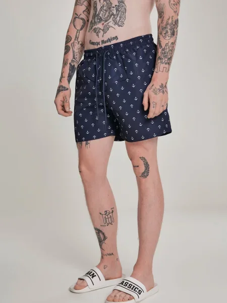 Urban Classics Șorturi de baie albastru marin alb
