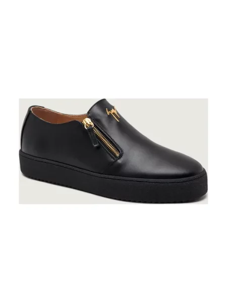 Giuseppe Zanotti De piele slip on KOBE negru