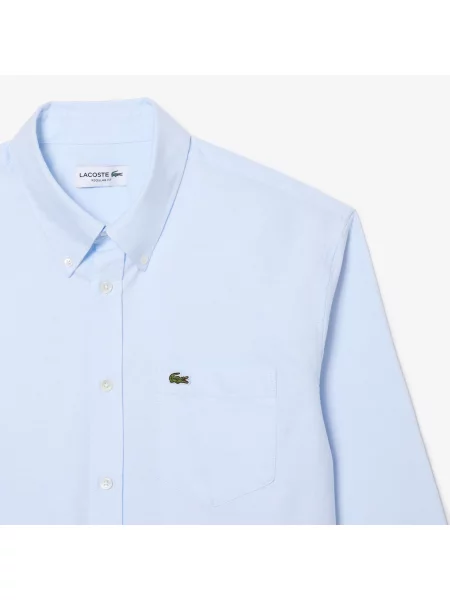 Lacoste Koszula Oxford Regular Fit niebieski