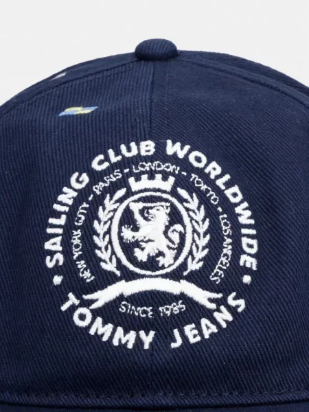 Tommy Jeans kapa s šiltom modra