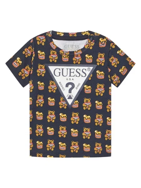 Guess T-Shirt μαύρο