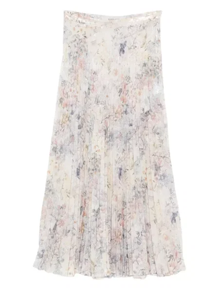 Fusta plisata Golden Goose cu paiete plisată auriu