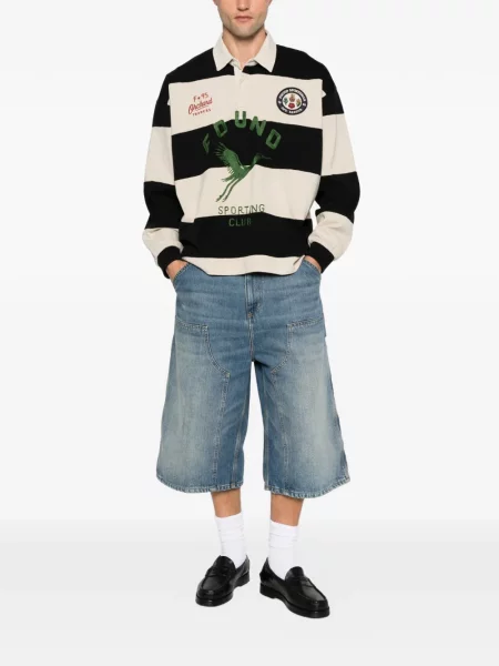 Tricou polo Found cu dungi cu autograf