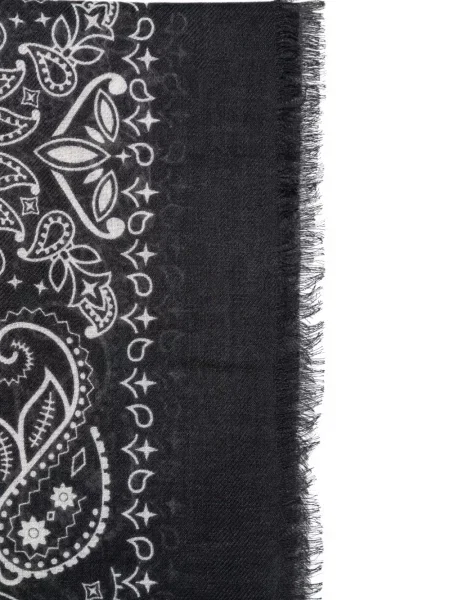 Fular Mc2 Saint Barth cu imagine cu model paisley negru