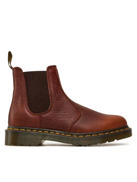 Kotníková obuv s elastickým prvkem Dr. Martens Ambassador hnědá