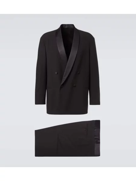 Costum Giorgio Armani de lână de costum negru