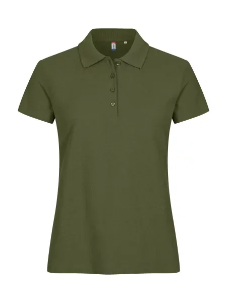 Clique Basic Polo – wygodne dopasowanie – olive green zielona