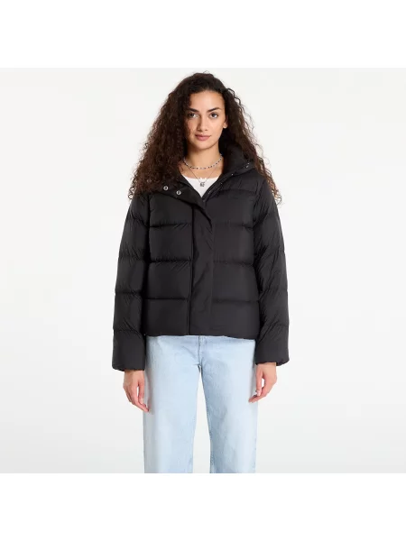 Bunda Tommy Hilfiger Down Hooded Puffer Jacket Black XS černá