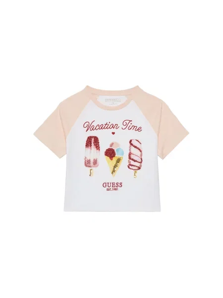 Guess Футболка Boxy Fit білий