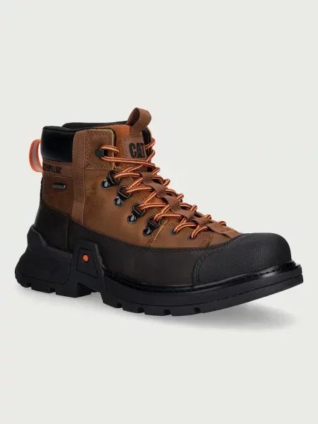 Botine Cat Footwear din piele maro
