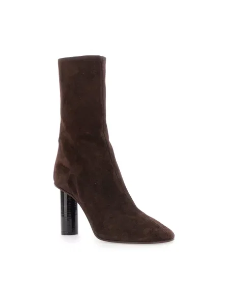 Buty do kostki Paris Texas skórzane brązowe