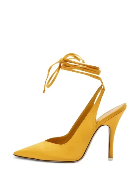 Pantofi cu toc The Attico plic galben