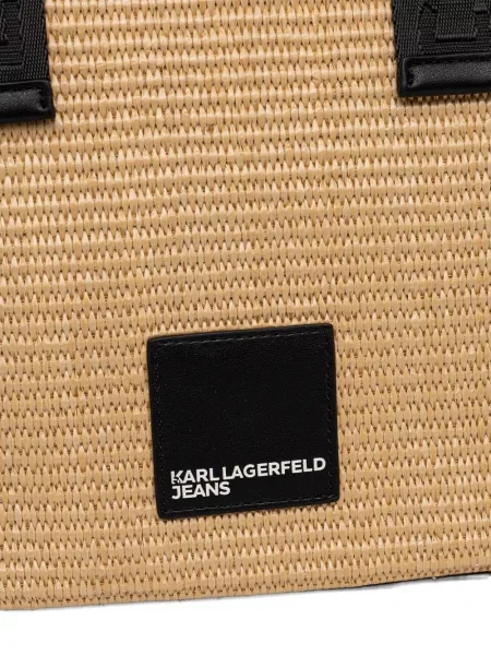 Jacquard shopper táska Karl Lagerfeld Jeans autogrammal