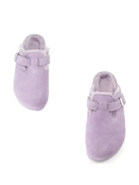 Papuci tip mules Birkenstock violet