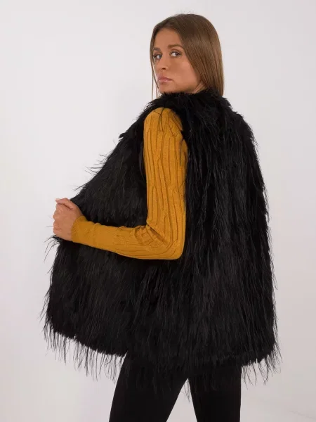 Vestă Fashionhunters negru