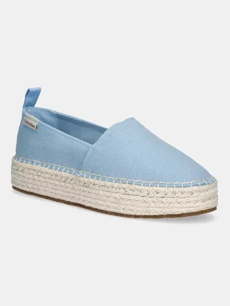 Еспадрили Calvin Klein Jeans PLATFORM ESPADRILLE ML CS светлосиньо