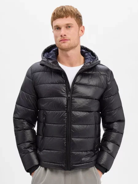 Kurtka pikowana w kroju regular fit z mankietami typu storm model BAVENO' Strellson czarna