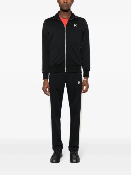Siuvinėtos kelnės Palm Angels juoda