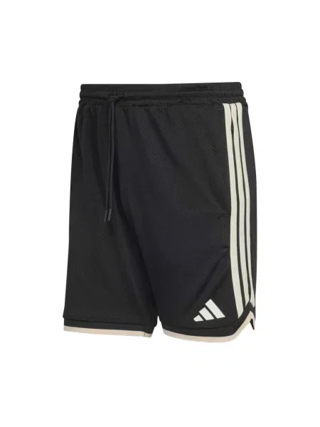 Szorty z elastycznym pasem i trokiem Adidas czarne
