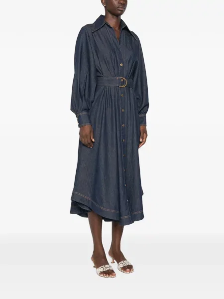 Rochie din denim Zimmermann albastru
