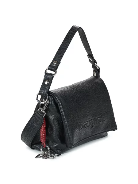 Crossbody táska Desigual autogrammal fekete