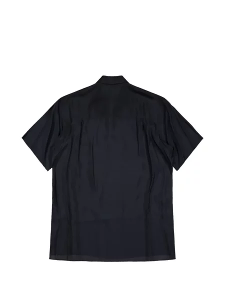 Риза Yohji Yamamoto половин ръкав черно
