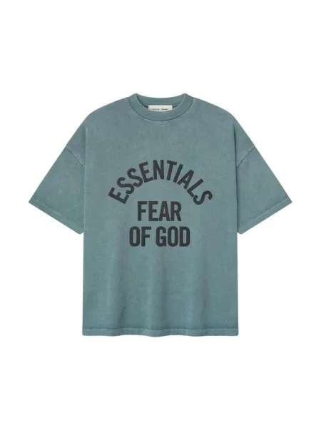 Krótka koszulka Fear Of God niebieska