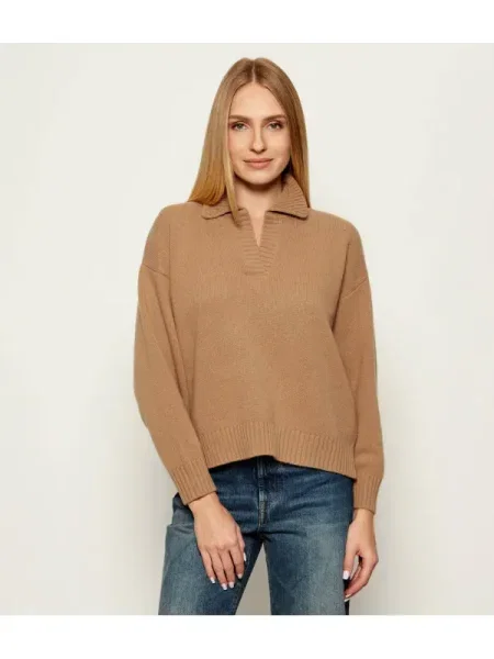 Weekend MaxMara De lână pulover AGRE | Relaxed fit maro