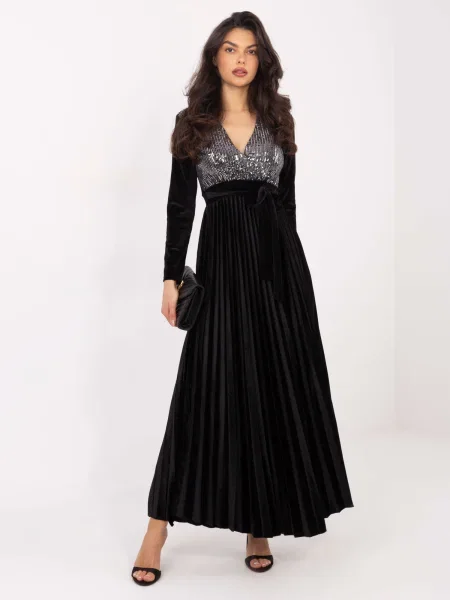 Rochie maxi Moda Italy negru