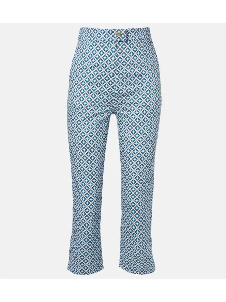 Blugi cu picior larg Max Mara cu imagine albastru