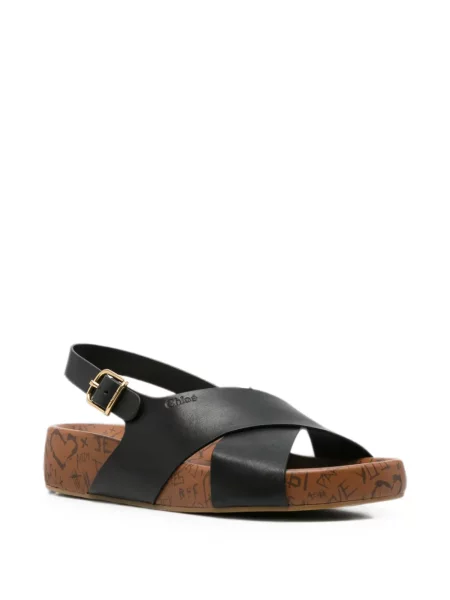 Sandale Chloé cu bretele negru