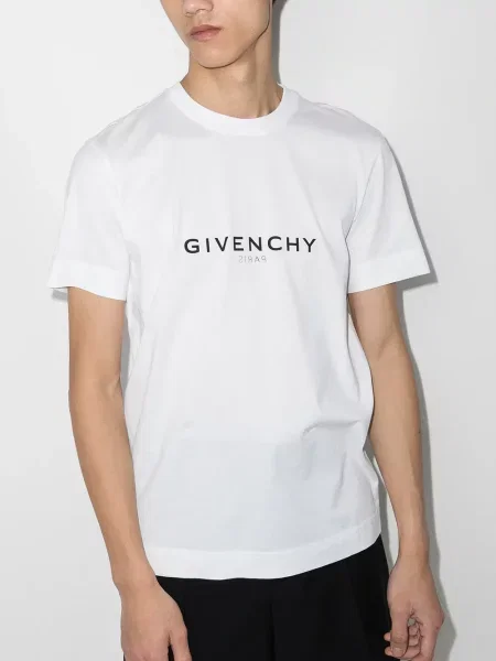 Raštuotas marškinėliai Givenchy balta
