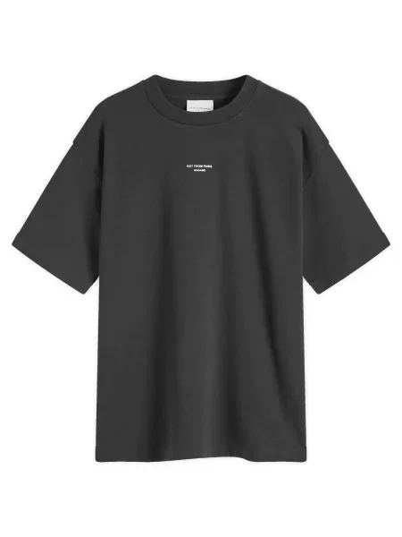 Drôle de Monsieur t-shirt Le T-Shirt Slogan Classique gładki czarny