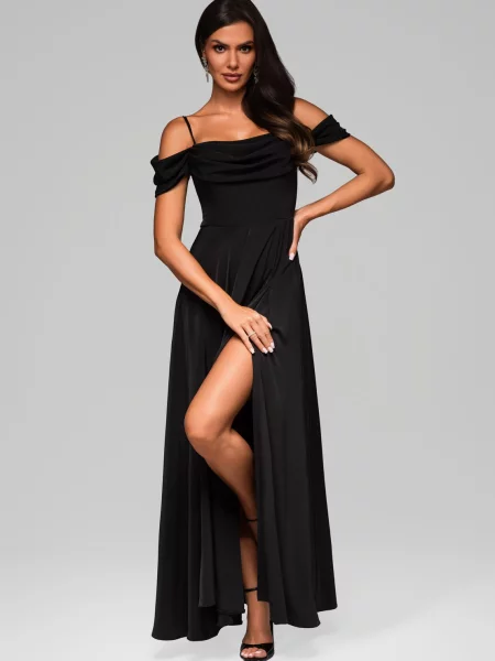 Rochie de seară Edoti de costum negru