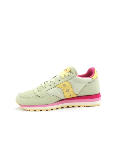 Sneakersy Saucony skórzane zielone