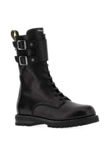 Botine Fendi din piele negru