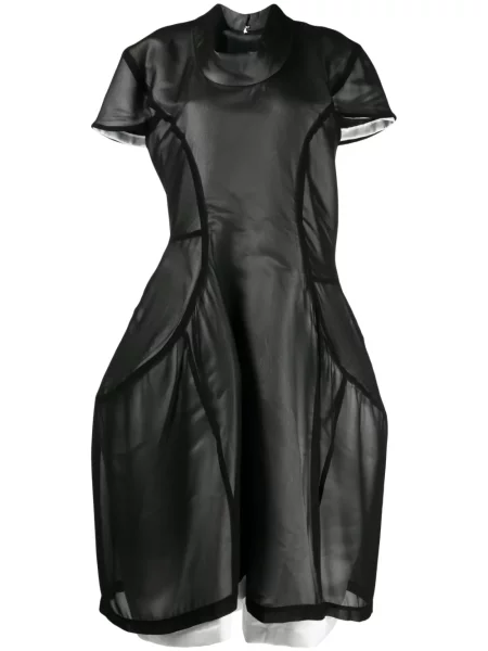 Rochie midi Comme Des Garçons până la genunchi de costum negru