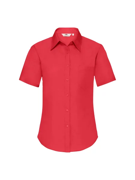 Къс риза Fruit Of The Loom поплин червено