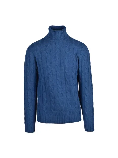 Sweter Daniele Fiesoli wełniany niebieski